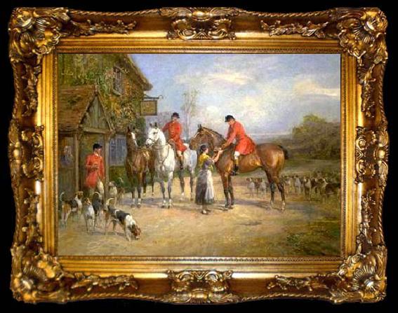 framed  unknow artist Classical hunting fox, Equestrian and Beautiful Horses, 185., ta009-2